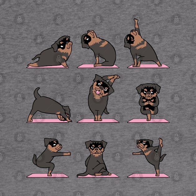 Rottweiler Yoga by huebucket